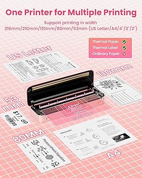 Itari M832-A4 モバイルプリンター 300 DPIのアップグレード Amazon.co.jp: Itari M832-A4 モバイルプリンター 300 DPIの